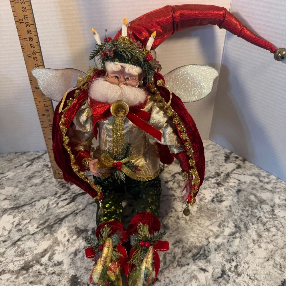 Mark Roberts Christmas Fairy Santa Limited Edition Posable Holiday Decor 21in